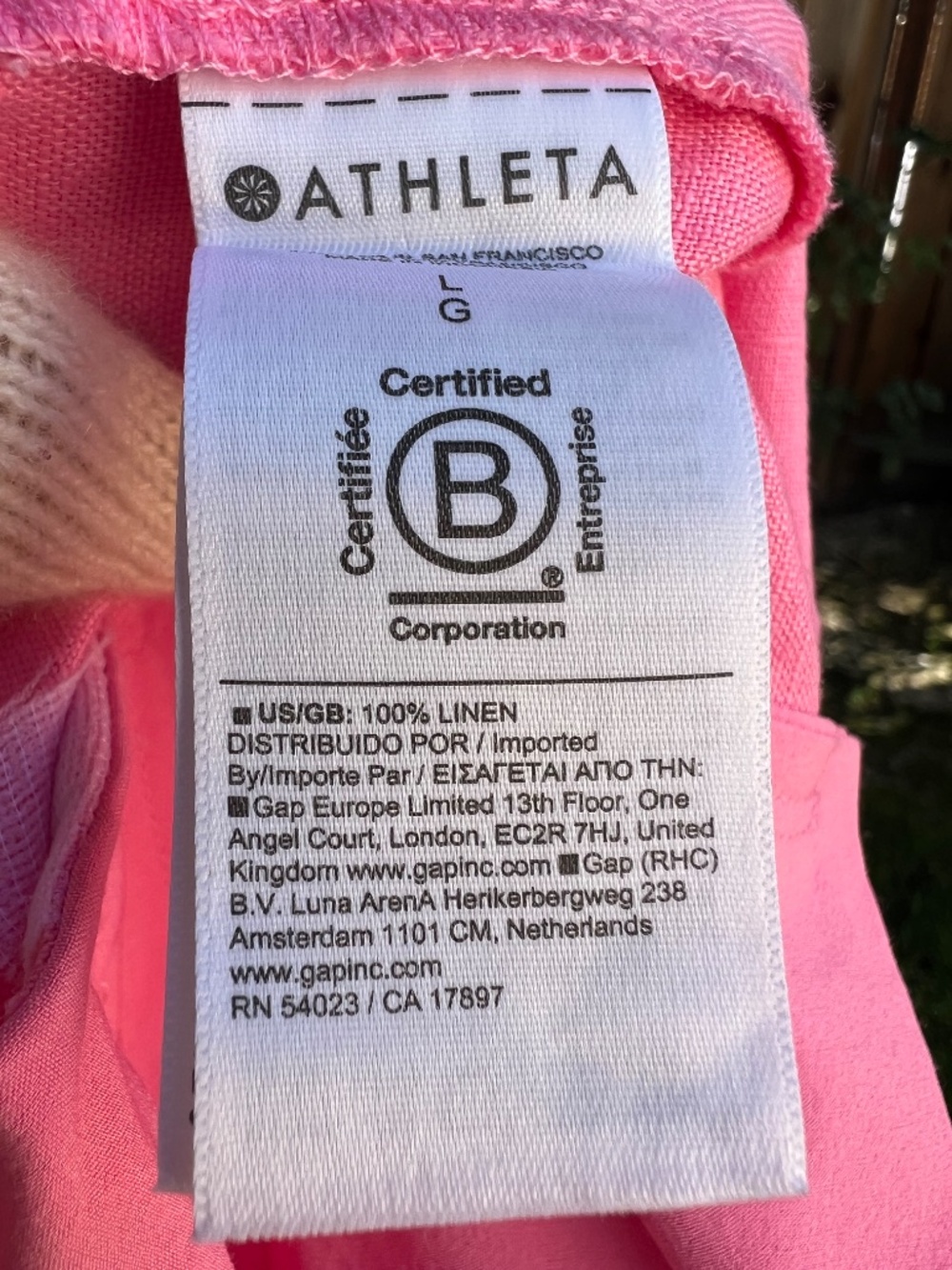 NWT Athleta barbie pink linen pants SZ L + Gola Tornado pink sneakers SZ 8 - Picture 15 of 17